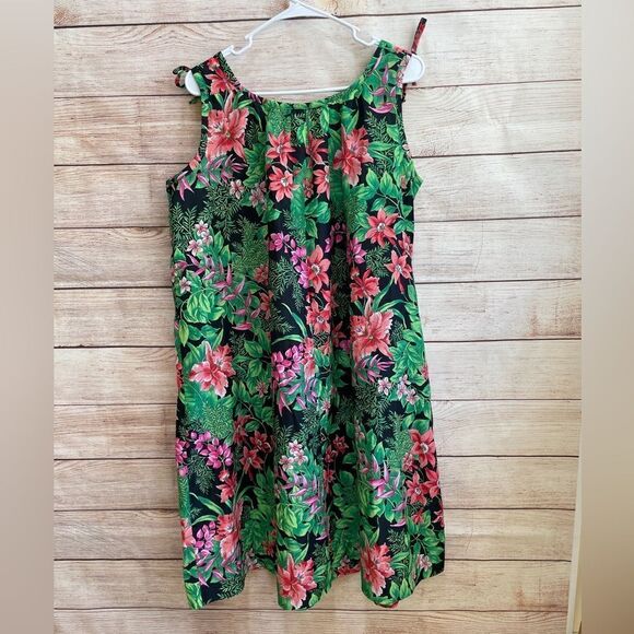 VINTAGE HILO HATTIE’S HAWAII MUMU IN TROPICAL FLORAL PRINT‎ - Picture 5 of 5